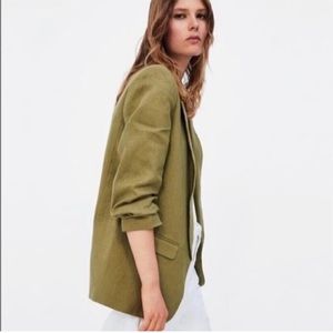 Zara Olive Green Blazer